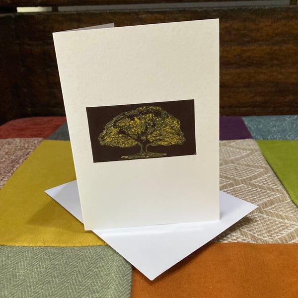 Trees - Amber Greeting Card