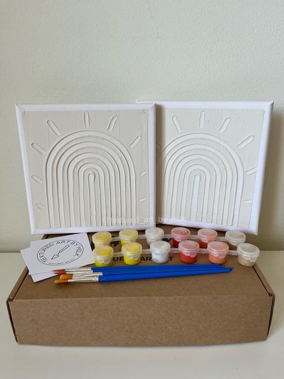 Paint It yourself Textured Art kit Handmade Fun Activity For Kids And Adults