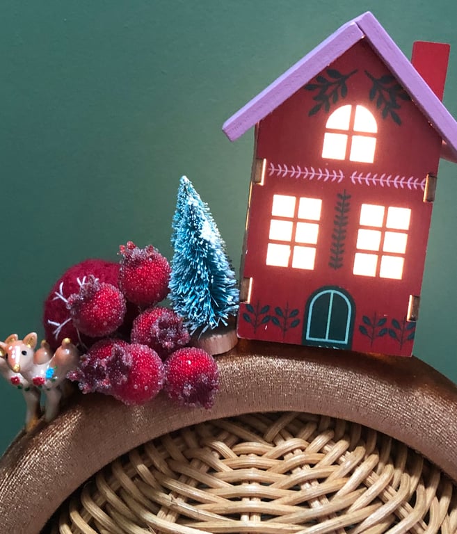 Light up house Christmas headband 