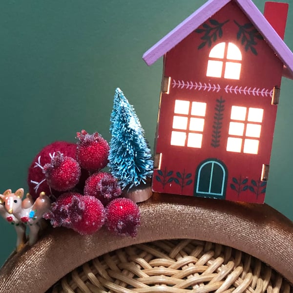 Light up house Christmas headband 