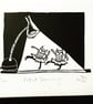 Night Dancing - lino print - Image 1