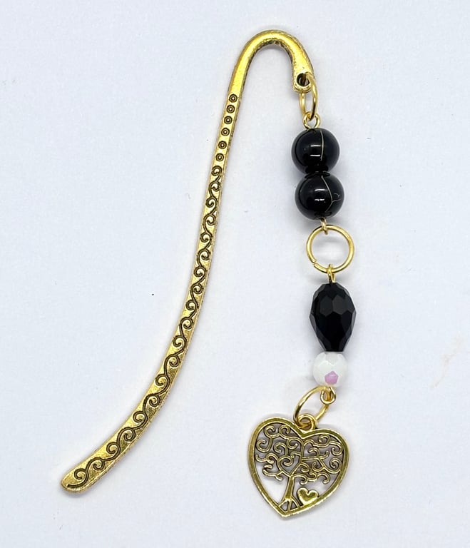 Beaded Bookmarks With Metal Hooks and Tree of Life Charm