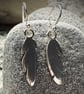 Silver feather earrings - Image 2