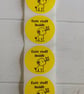 50 'Cute Stuff Inside' Puppy Thermal Printed Stickers (72Y)