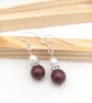 Earrings & Bracelet Set - Elderberry & White Jewellery Set - Bridal Jewellery  - Image 7