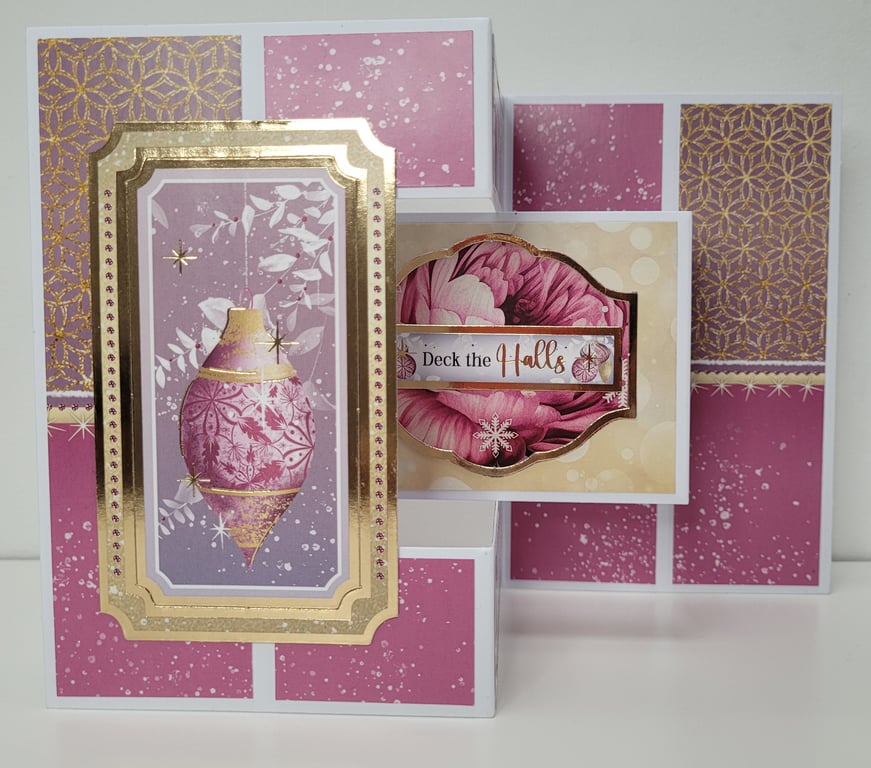 Deck The Halls - Luxury Tri-Fold Christmas Card