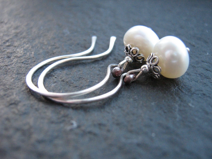 Freshwater Pearl Earrings - Ivory