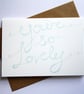 You're so lovely card - Image 1
