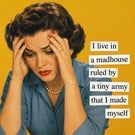 The Joy of Having Children Madhouse Vintage Comedy Decorative Fridge Magnet