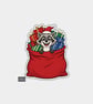 Unique Funny Christmas Sticker Xmas Decal For Adults - Raccoon & Gifts