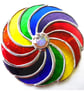 Rainbow Swirls Stained Glass Suncatcher Circular - Image 8