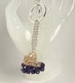 Swarovski Heart Amethyst & Golden Handbag Charm  - Image 9