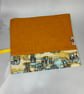 Elephant fabric brush roll, Elephants pencil wrap, Tool roll, Handmade - Image 2
