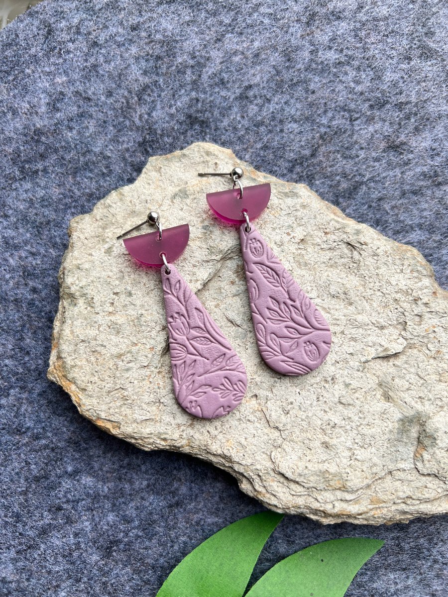Dusty Pink Meadow Earrings