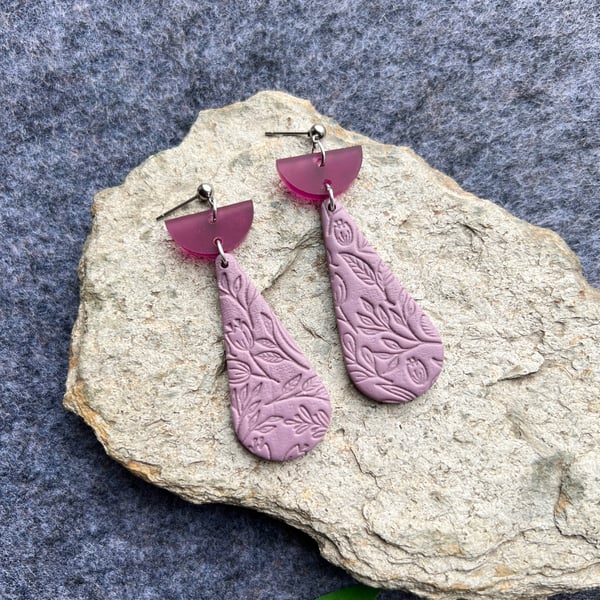 Dusty Pink Meadow Earrings