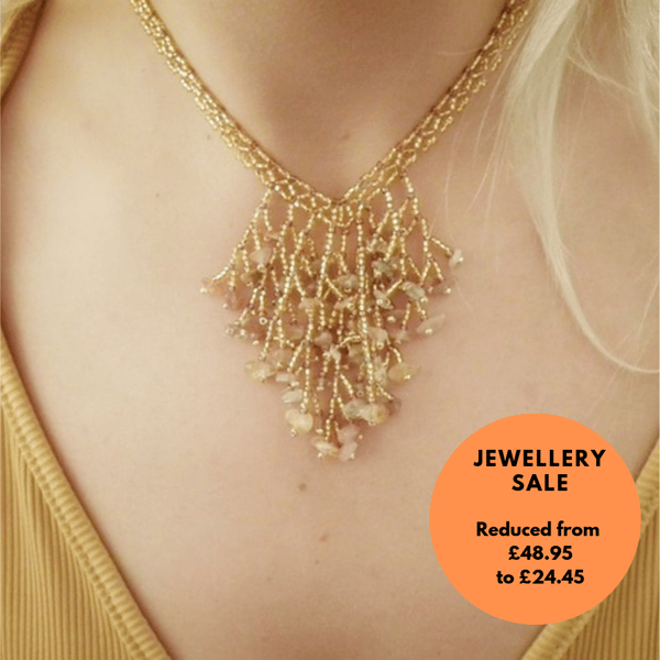 Gemstone Beadwork Necklace 