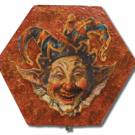 Artisan Hand Crafted and Painted Harlequin Jester Box No.2
