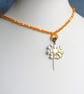 Dandelion Pendant Necklace in a Choice of Bead Colours, Nature Jewellery - Image 8
