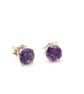 African Amethyst Sterling Silver 5mm Stud Earrings - Image 5