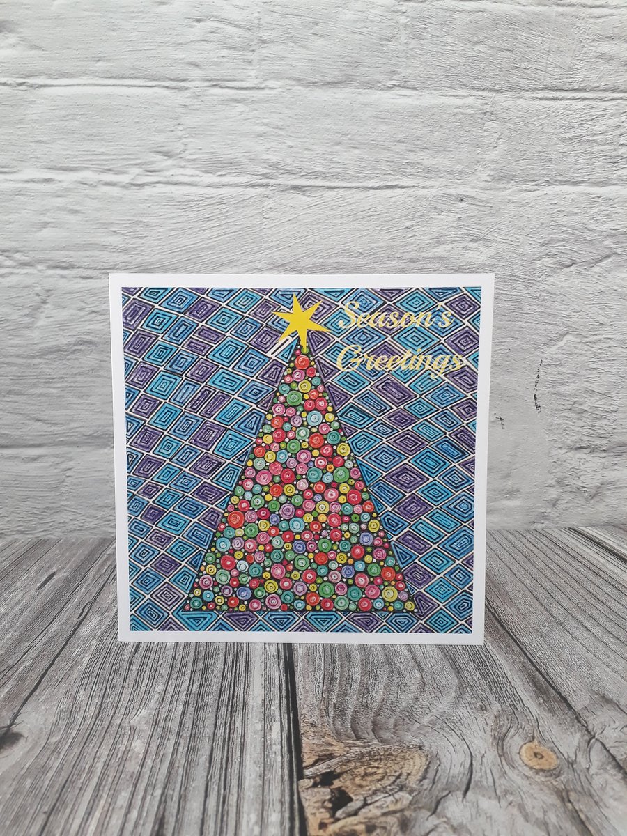 Christmas Cards, Christmas tree cards for Solstice