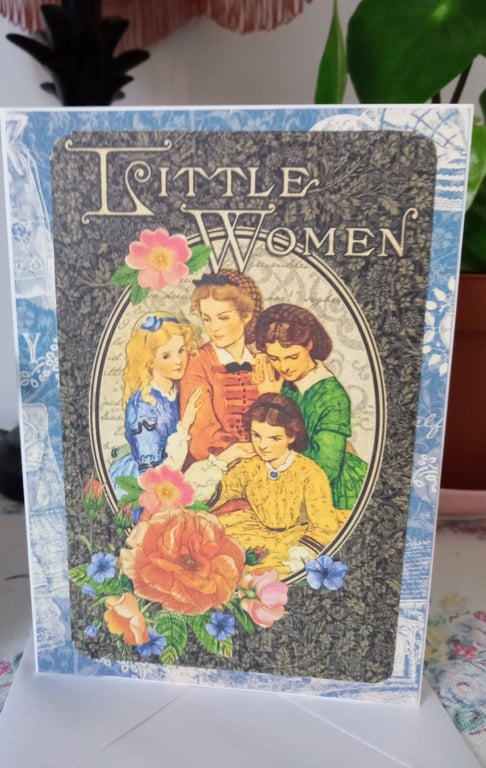 Vintage-style Card -  Little Women Card - Card to Frame - Treasured Keepsake 