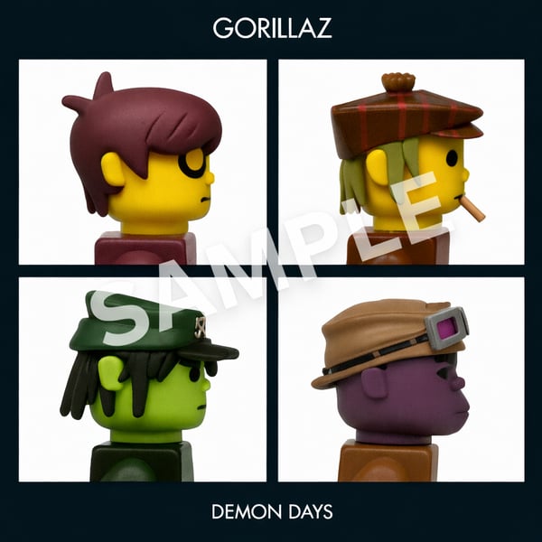 GORILLAZ - Lego-inspired album cover - 5x5 inches 