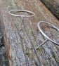 Delicate sterling silver stud earrings  - Image 2