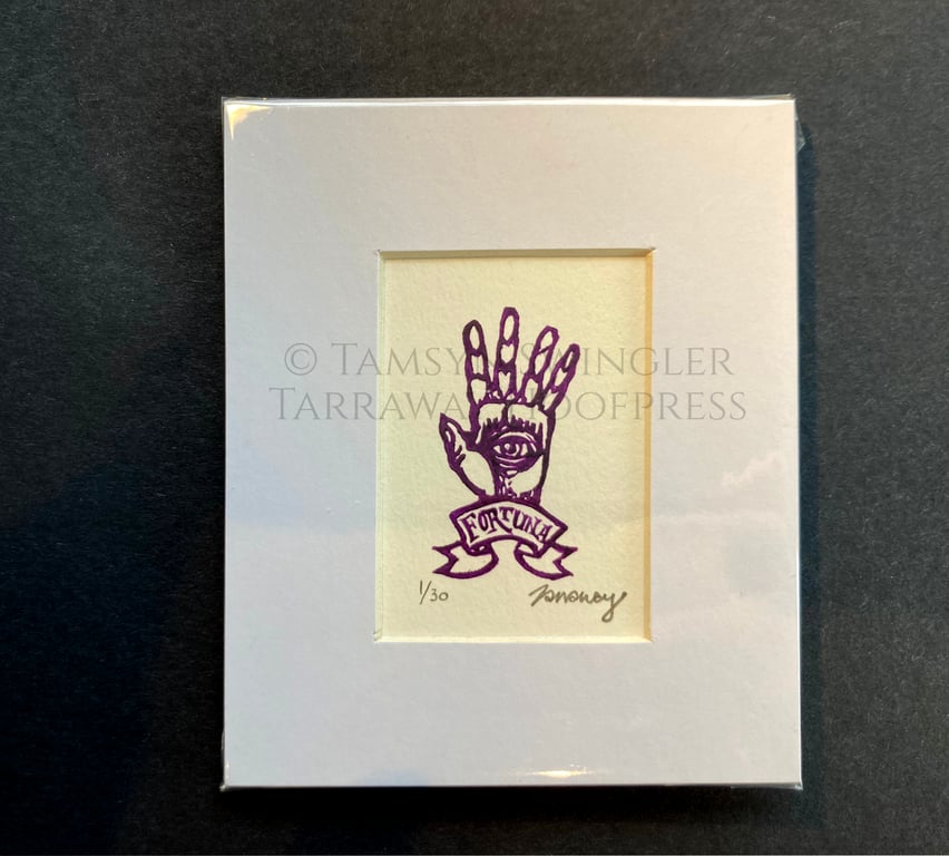 Fortuna in Purple - Fortune Telling - Psychic - Ltd. Ed Tiny Print