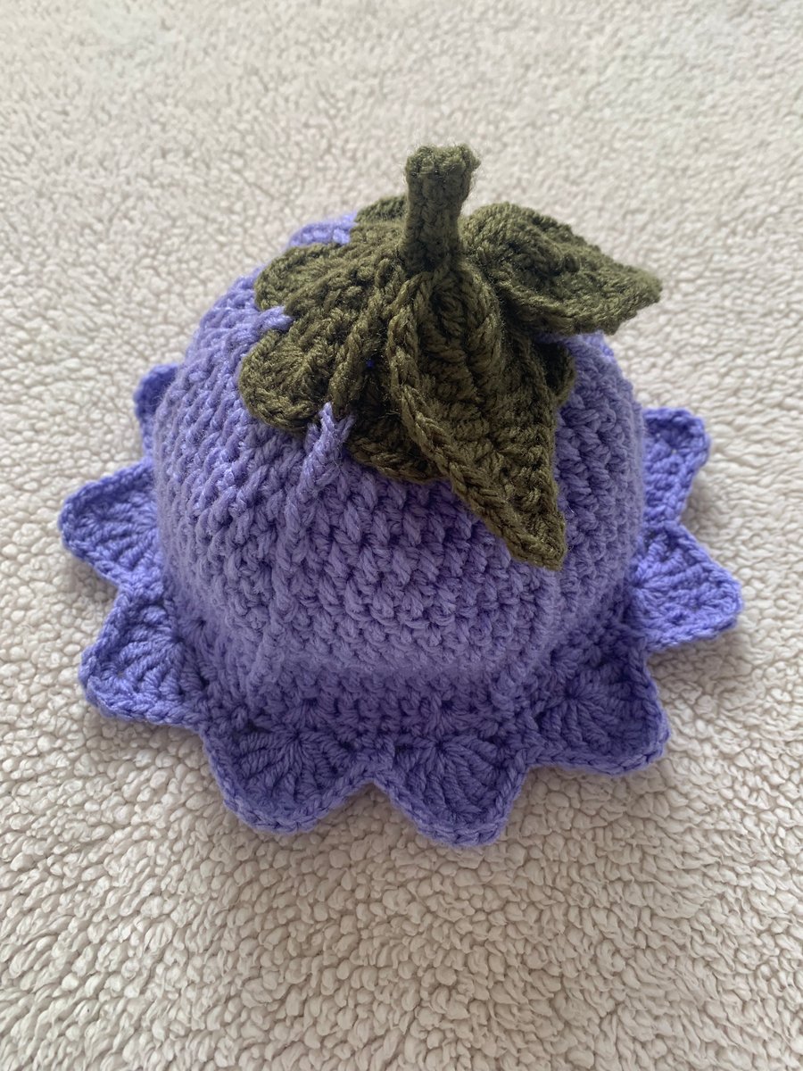 Image of Flower Fairy Hat with Leaves - Handmade Crochet Hat - More Colours