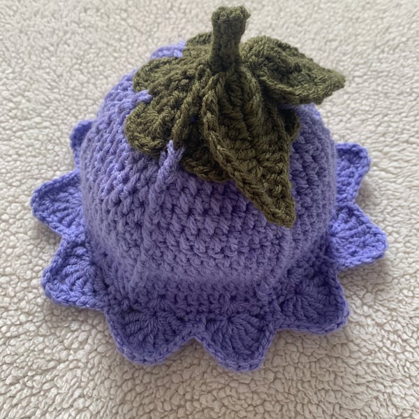 Flower Fairy Hat with Leaves - Handmade Crochet Hat - More Colours