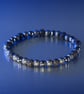 Bracelet lava and hematite stretchy handmade - Image 4