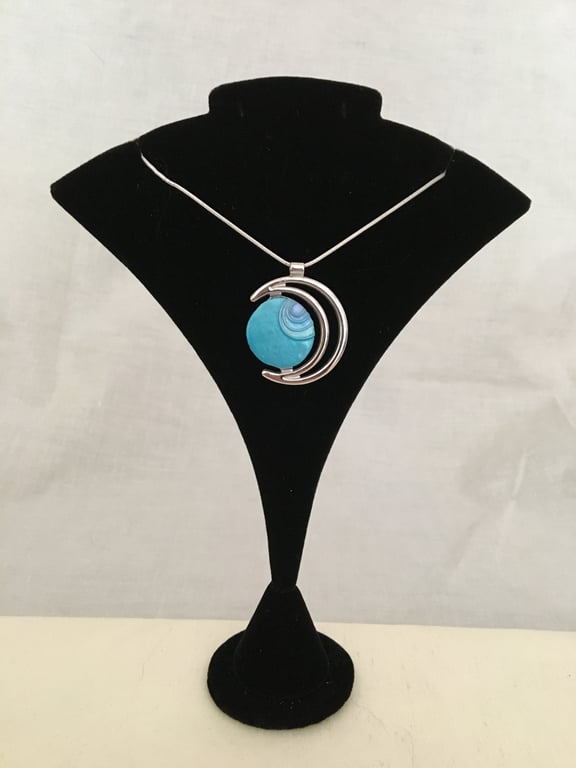 Azure Moon Pendant