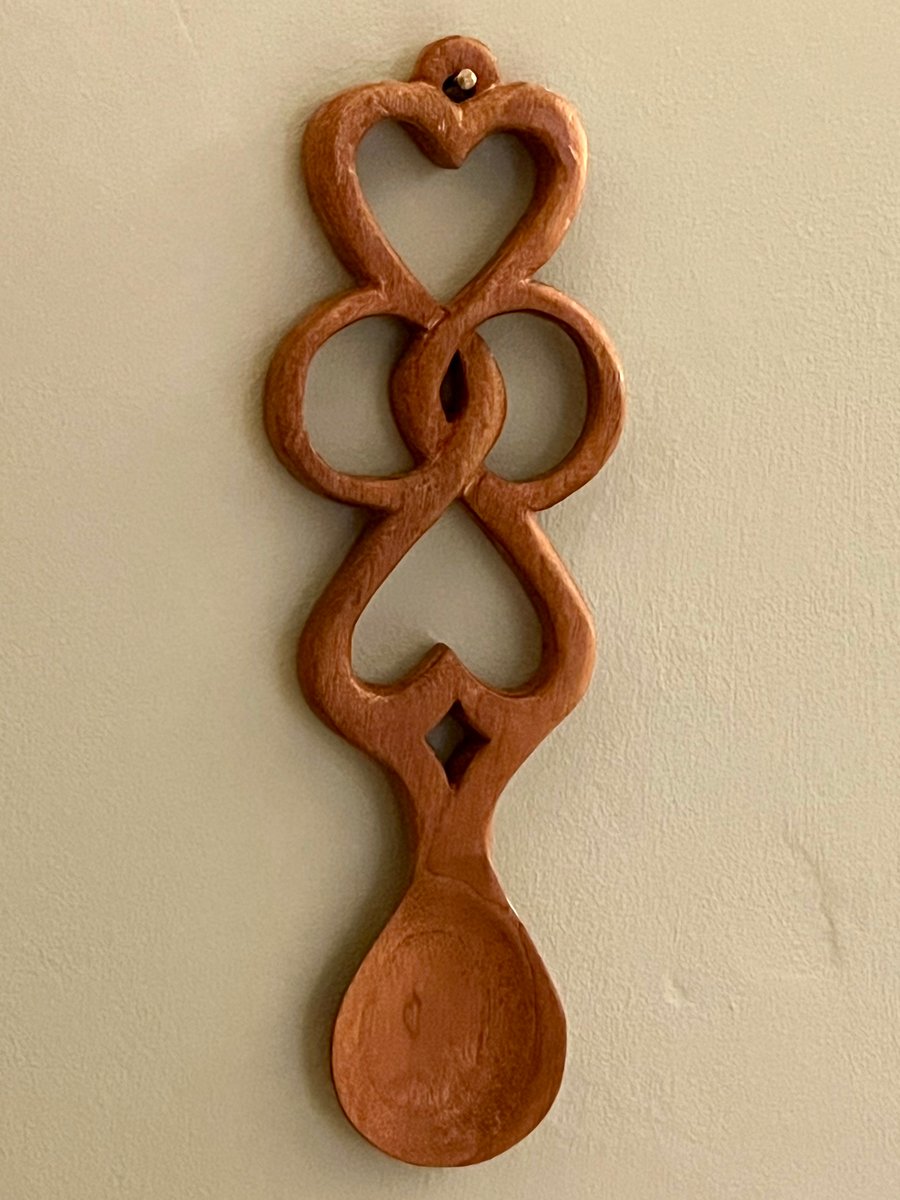 Wooden Celtic Love Spoon