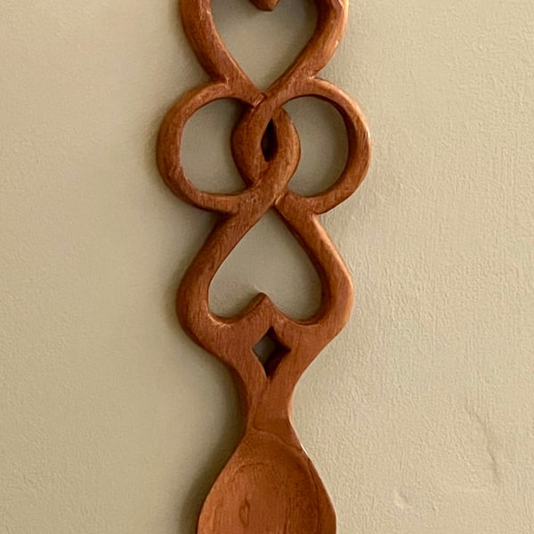Wooden Celtic Love Spoon