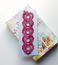 Bookmark, embroidered hearts. Reduced. - Image 1