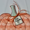 'Hello Autumn' Pumpkin Seven - Hanging Decoration