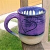Purple heart mugs
