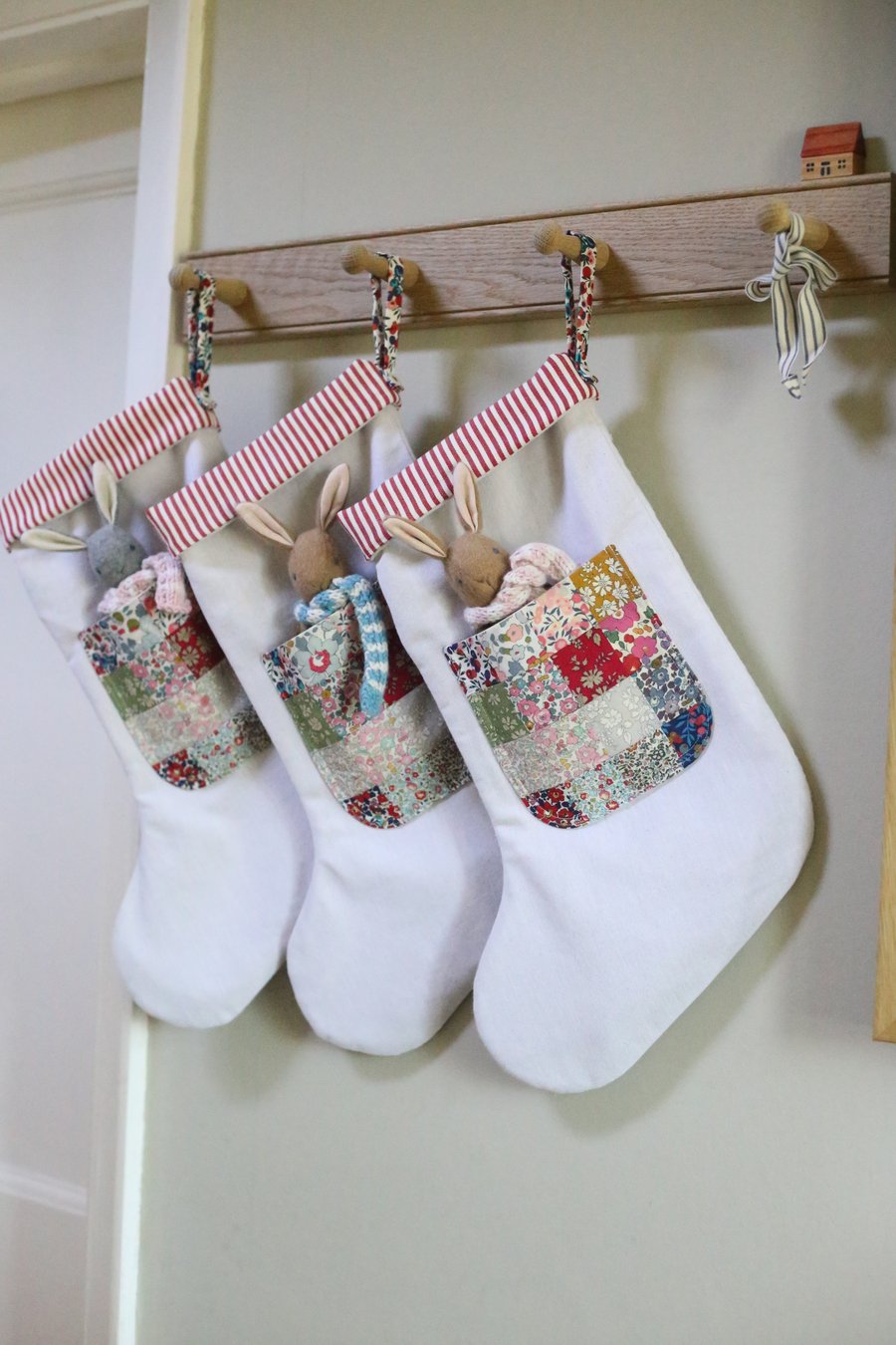 Liberty Patchwork Christmas Stocking