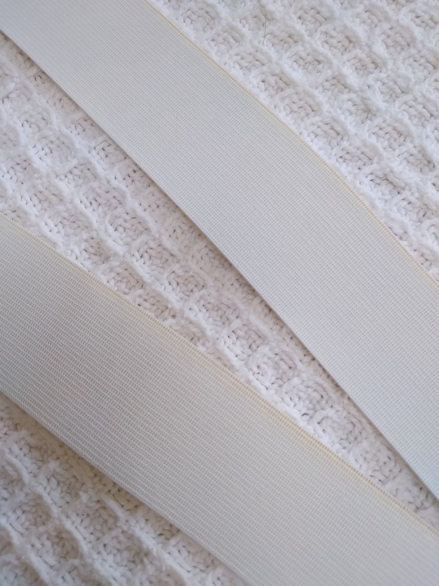 One metre 3.75 cm wide WAISTBAND ELASTIC for sewing projects or repairs