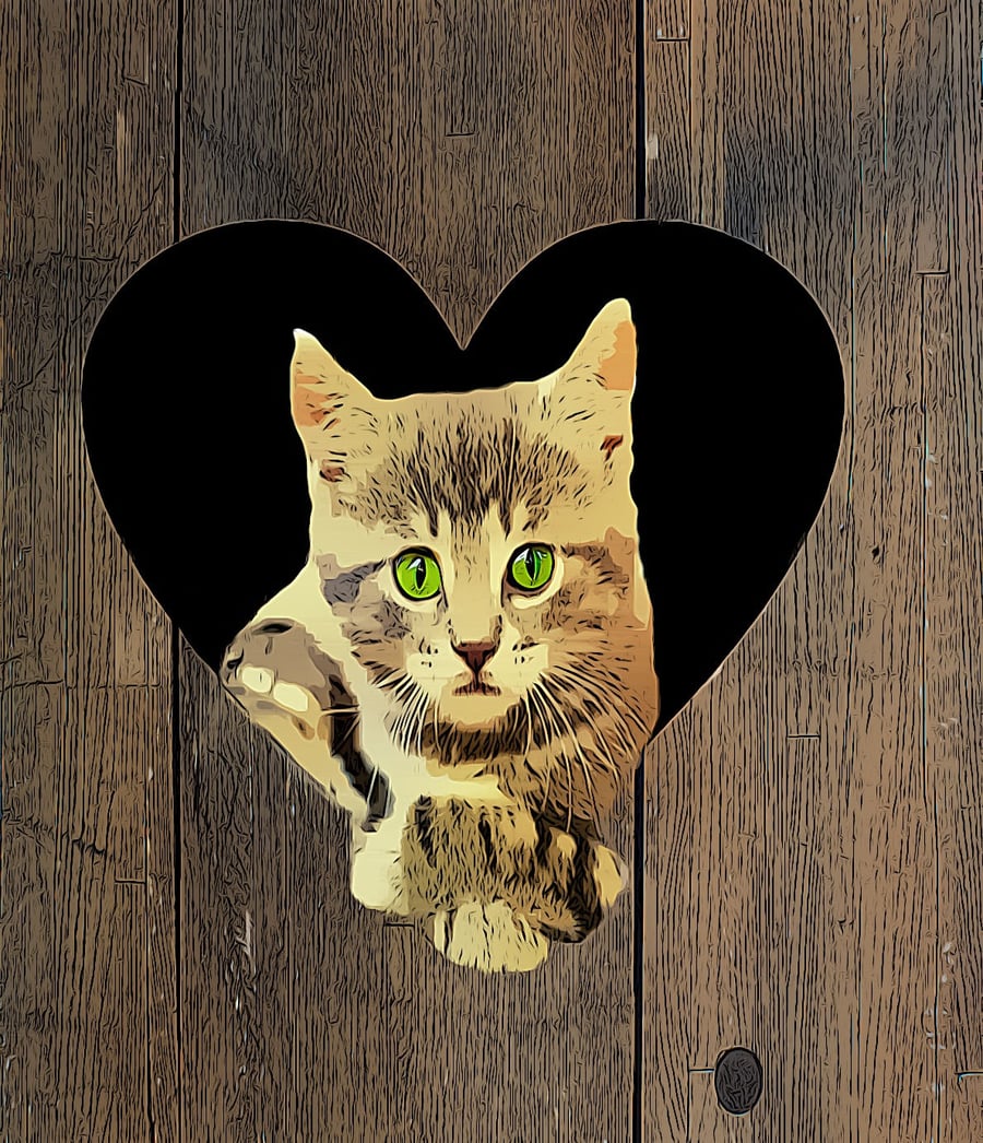 Cute Cat Valentine's Day Card