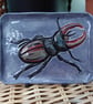 Stag Beetle Ceramic Dish - Hand Sculpted  - Image 7