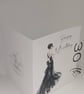 Handmade 30th Birthday Card for Her, Elegant Fashion Illustration Greeting Card