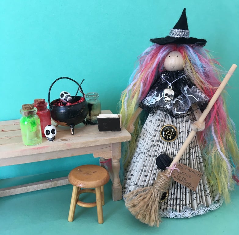 Witch Doll Decoration - Witch Core - Halloween Decoration