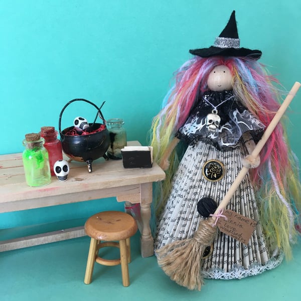 Witch Doll Decoration - Witch Core - Halloween Decoration