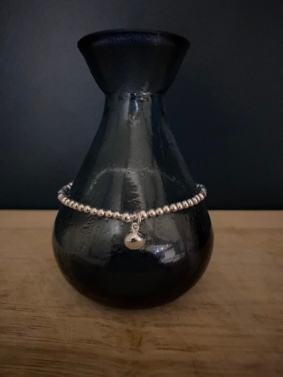  Sterling Silver Seashell Bracelet 