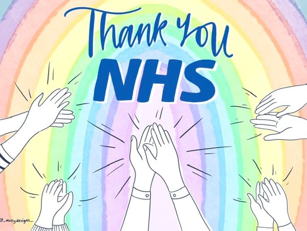Thank you NHS printable artwork