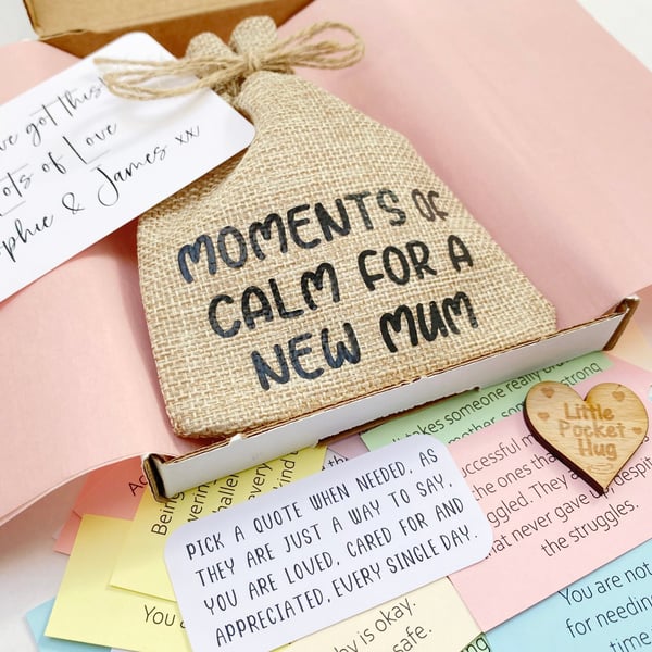 A Keepsake of Calm Mum Moments, 31 Quotes, Pregnancy, New Baby, New Mums Gift