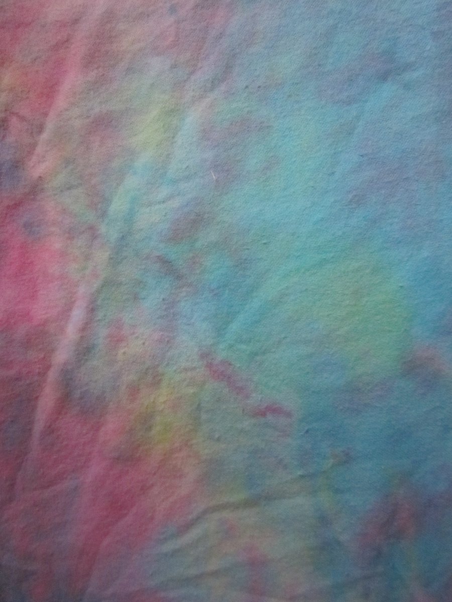 Hand dyed 100% cotton flannelette - Girly Rainbow - 100cm wide, sold per metre