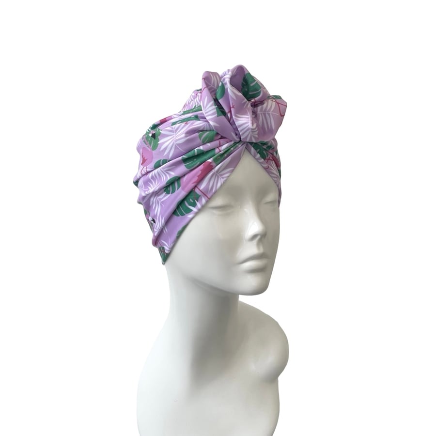 UPF 50 Hair Care Summer Knot Turban Hat for Women, UV Protection Turban Hat