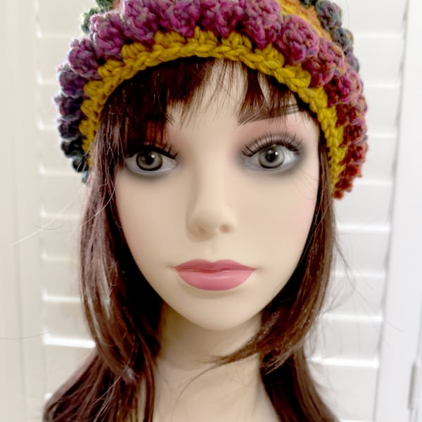 Ski Band Headband Winter Warmer Super Soft Earth Autumn Colours
